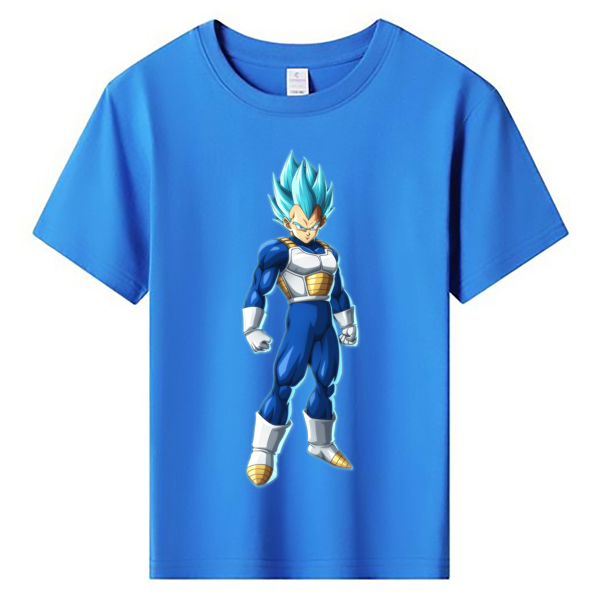 ドラゴンボール ベジータ四世（Bejīta Yonsei）DRAGON BALL Vegeta IV 綿100％キッズTシャツ（フロントプリント）